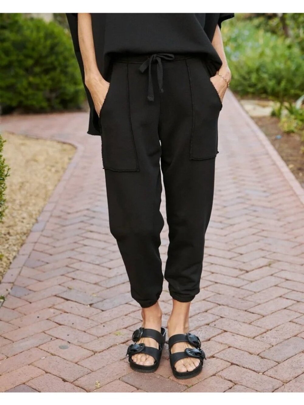 Frank & Eileen XS Eamon Jogger Black Casual Pockets